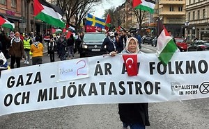 مظاهرة في ستوكهولم.