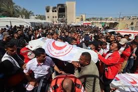 لجنة الطوارئ بمحافظة رفح تدين جريمة إعدام 14 من أفراد الإسعاف والدفاع المدني