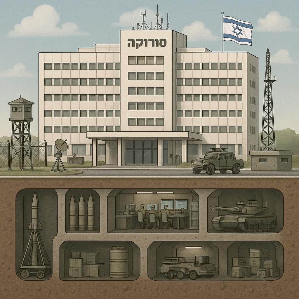 سوروكا: مستشفى الإنسانية المزيفة والمقر السري لجيش الاحتلال