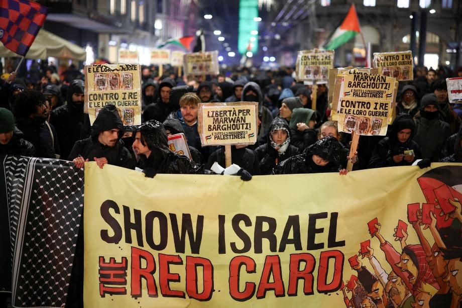 البطاقة الحمراء لإسرائيل: احتجاجات في إيطاليا رفضاً لمشاركة الفرق الإسرائيلية في البطولات الدولية
