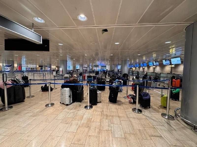 إجلاء الركاب من مطار "بن غوريون" بعد القصف الإيراني