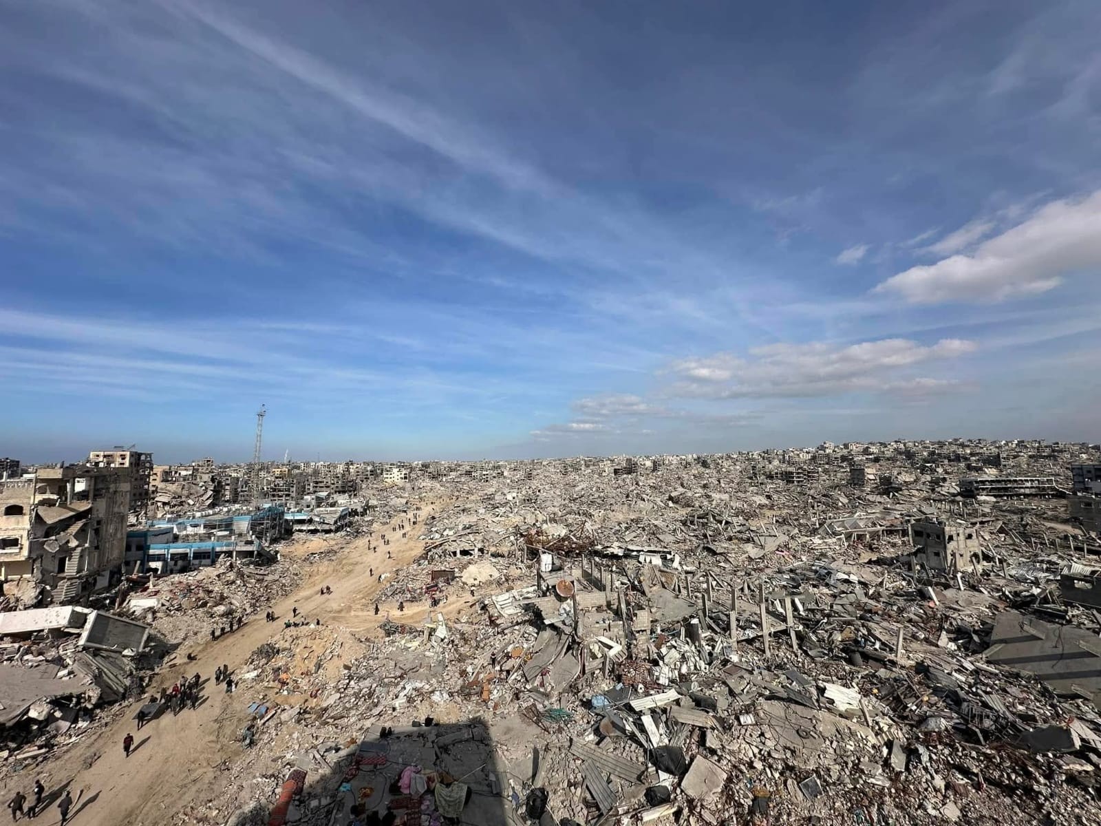 صورة لحجم الدمار في قطاع غزة