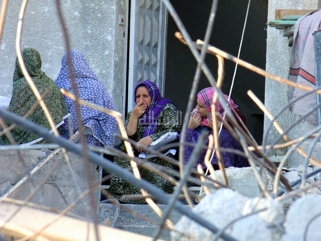 جانب من الدمار في حي السلام 