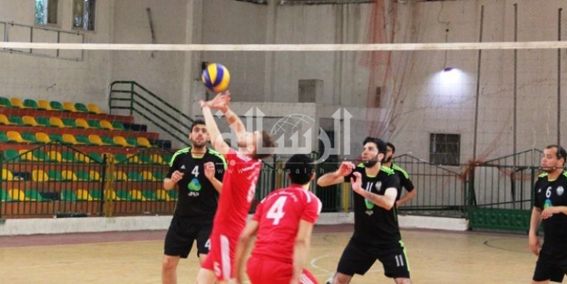 جانب من أحد مباريات دوري الطائرة