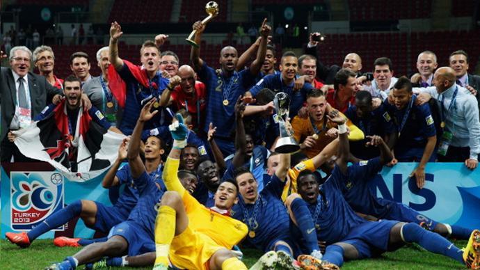 فرحة لاعبي منتخب فرنسا