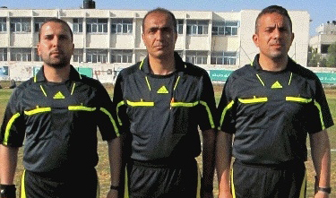 من اليمين: حسان الحرازين وأمين عويص