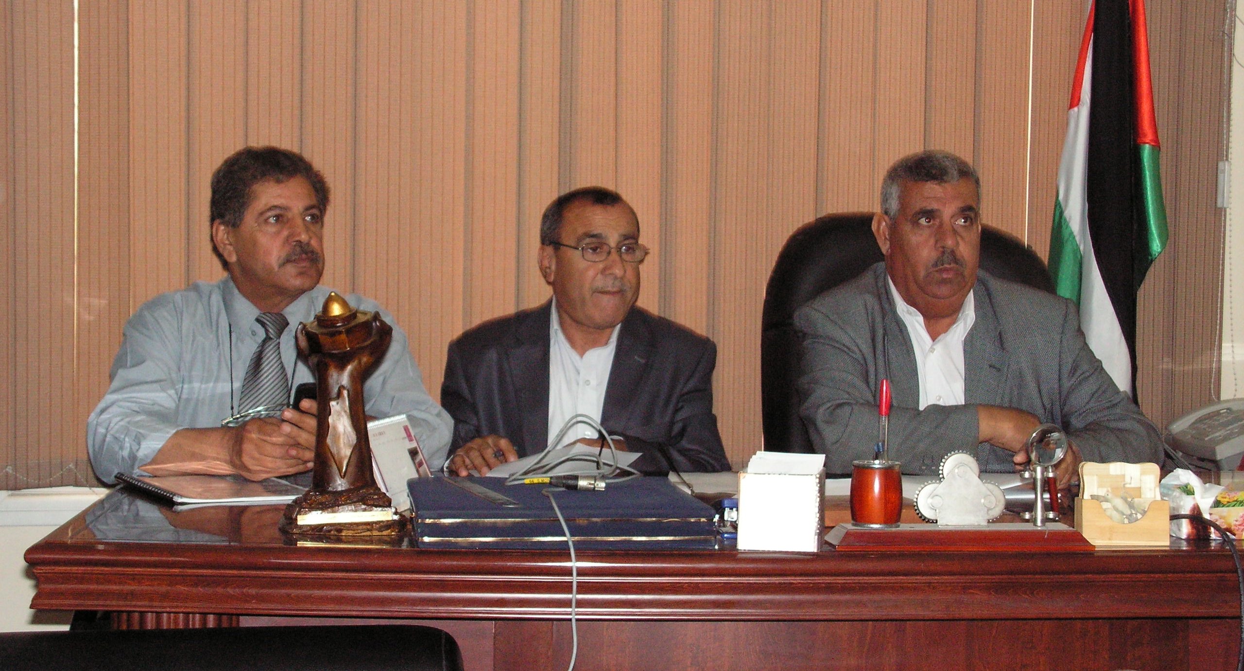 جانب من المؤتمر الصحافي الذي جرى الاثنين