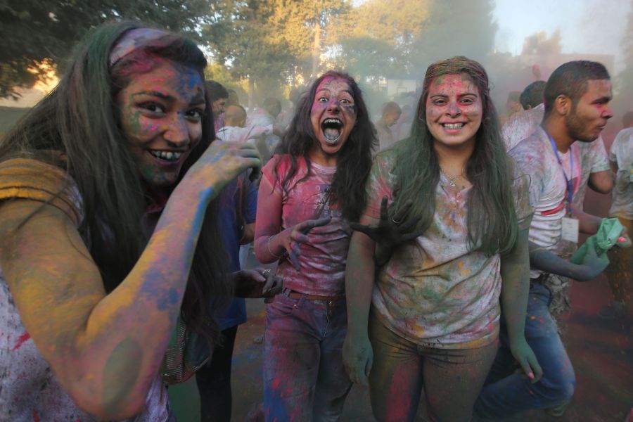 صورة من مهرجان "الألوان" برام الله 