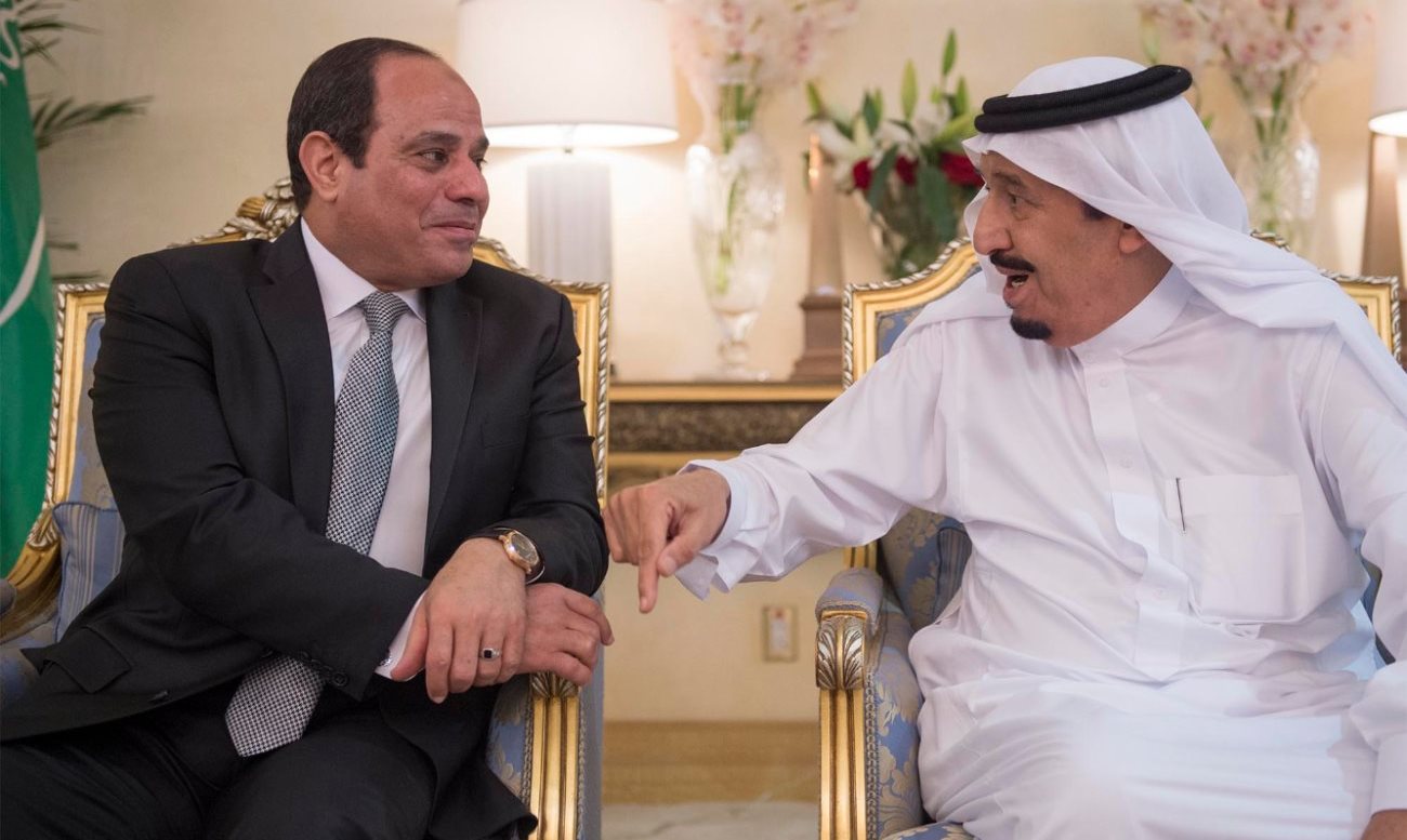 الملك سلمان والسيسي 