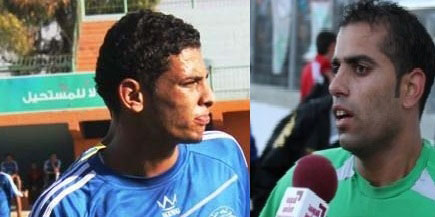 من اليمين: معالي كوارع وهمام أبو حسنين