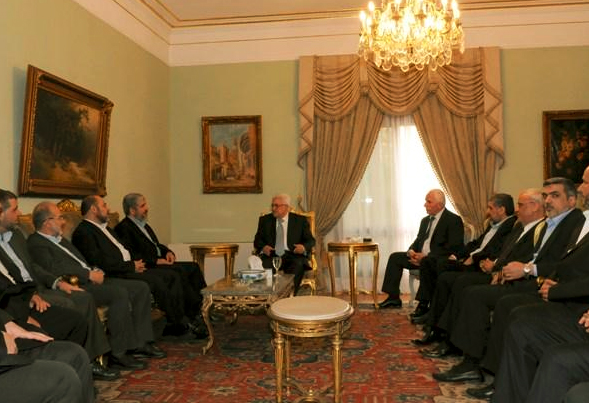 احد اجتماعات المصالحة الفلسطينية بالقاهرة (أرشيف)