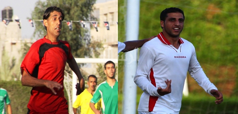 من اليمين: محمد بركات, ومحمود فحجان