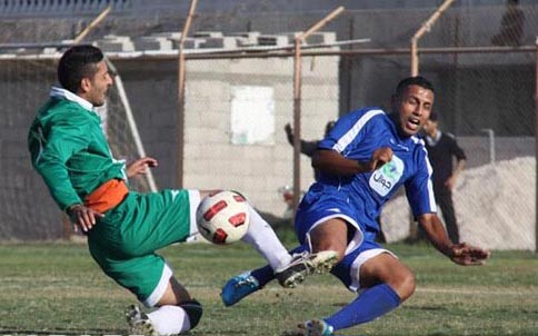 جانب من مباراة الذهاب بين الشجاعية وشباب رفح