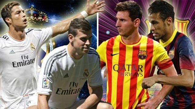 نجوم برشلونة وريال مدريد