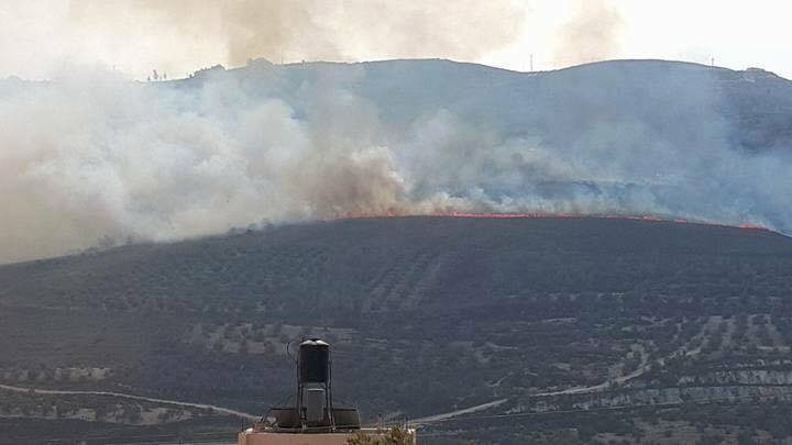 الحريق الذي تسبب به المستوطنون