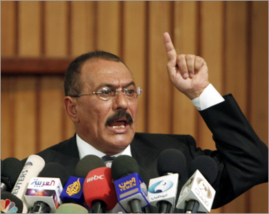 الرئيس اليمني علي عبد الله صالح