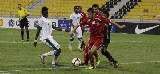 جانب من أحد مباريات المنتخب في البطولة