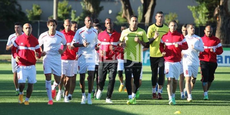 جانب من تدريبات سابقة للمنتخب الوطني