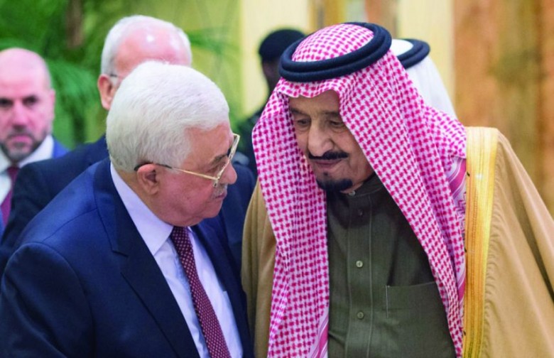 الملك سلمان وعباس