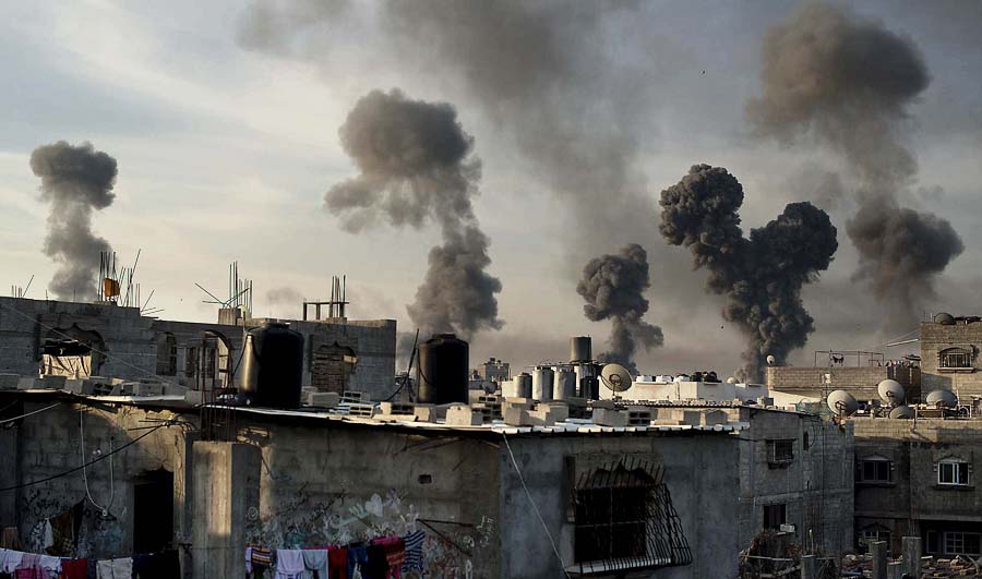 انفجارات خلال حرب الفرقان (الأرشيف)