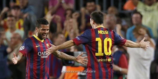 فريق برشلونة متصدر الدوري الإسباني