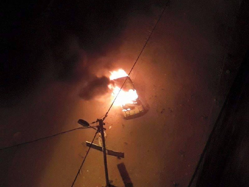 حريق السيارة