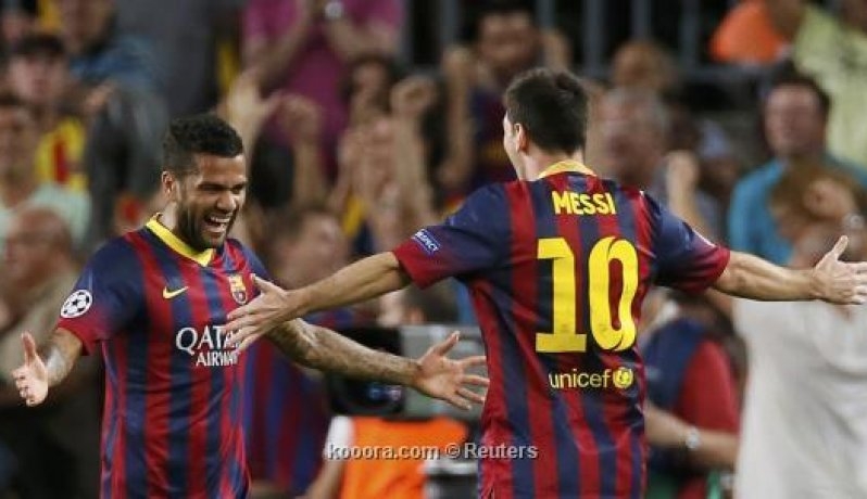 فريق برشلونة متصدر الدوري الإسباني
