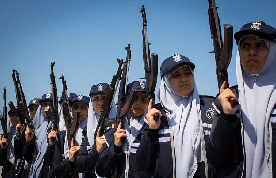 الشرطة النسائية في غزة (تعبيرية)