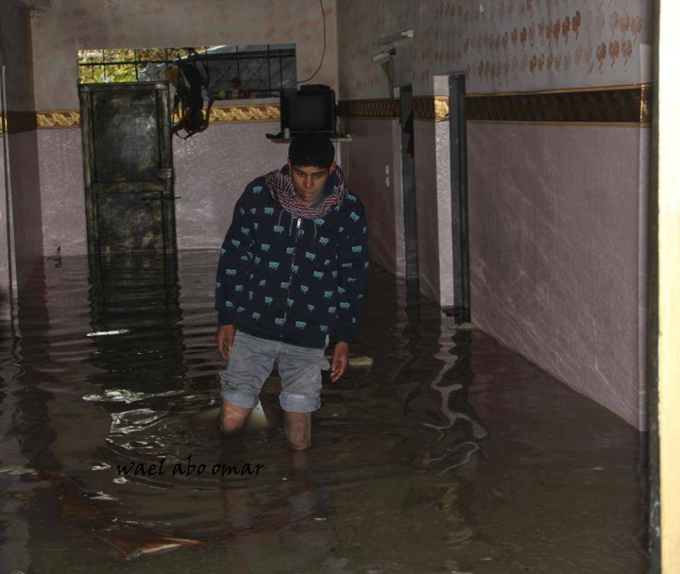 احد المنازل المتضررة