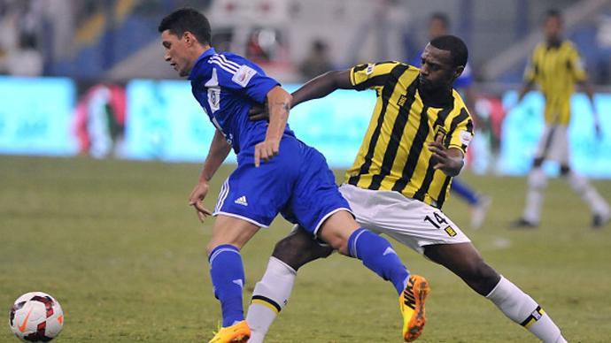 جانب من مباراة الهلال والاتحاد