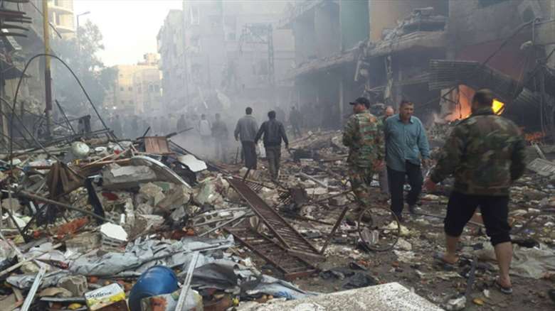 صورة من القصف