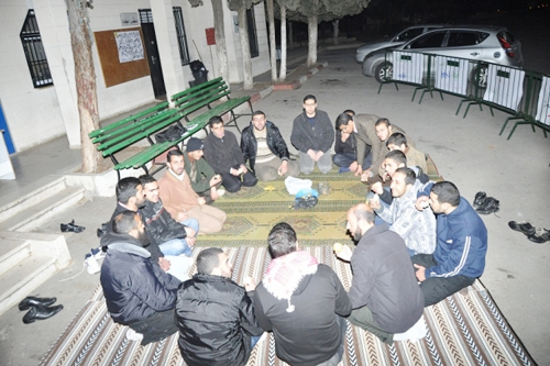 اعتصام الكتلة الإسلامية فى جامعة بير زيت