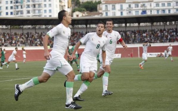 فرحة لاعبي الجزائر بالفوز