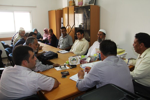 جانب من إحدى الزيارات في وزارة الزراعة بغزة (الارشيف)