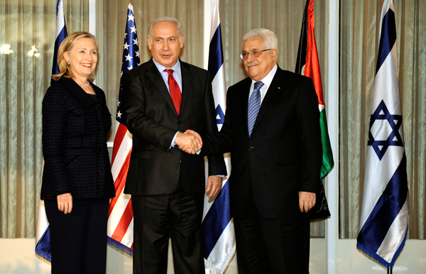 مفاوضات بين عباس واسرائيل (أرشيف)