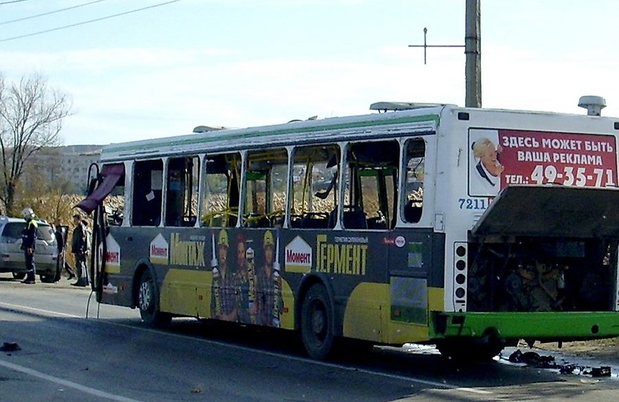 صورة من مكان الانفجار