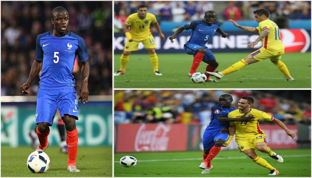 كانتي أبدع في المباراة أمام رومانيا