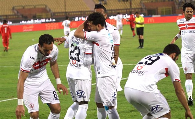 فرحة لاعبي الزمالك بالصعود