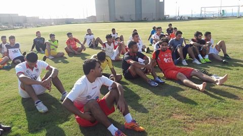 جانب من تدريبات غزة الرياضي