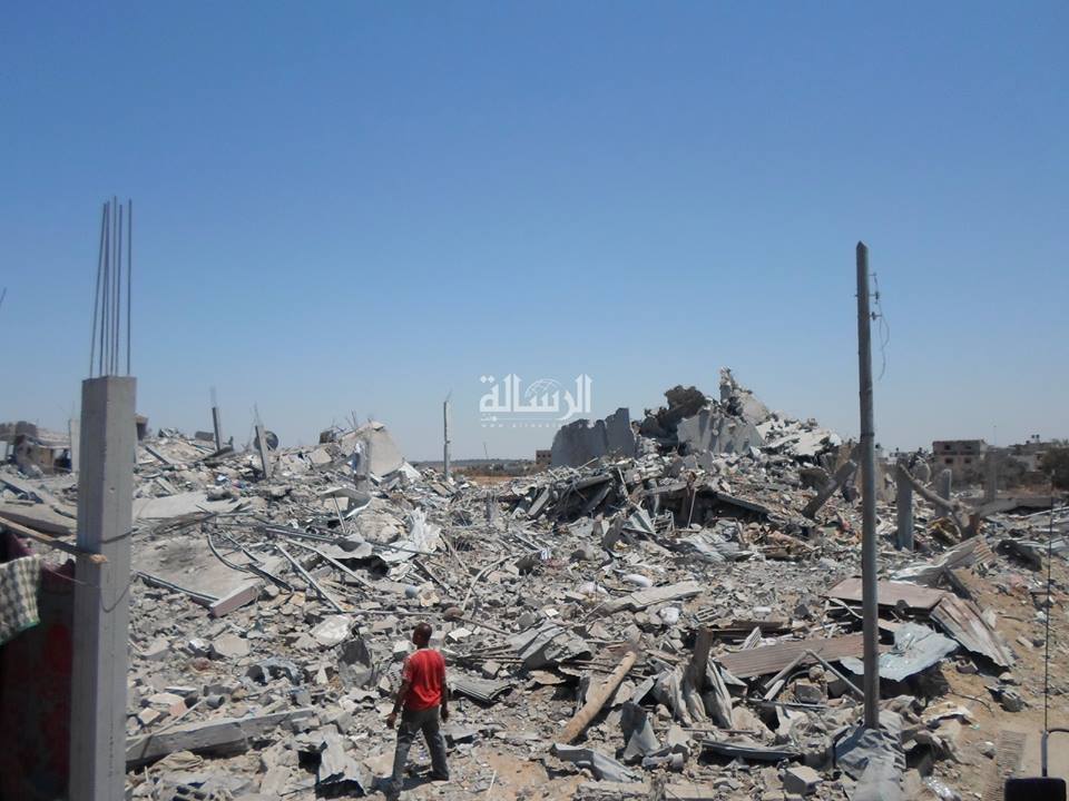 الدمار الذي حلّ شرق خانيونس