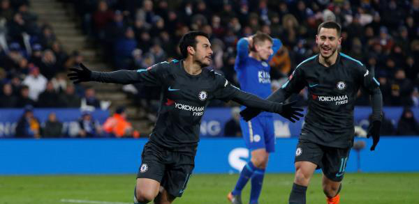 فرحة لاعبي تشيلسي بالفوز