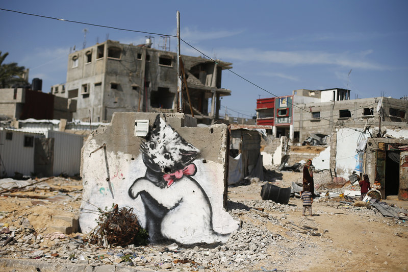 أحد رسومات الفنان بانكسي