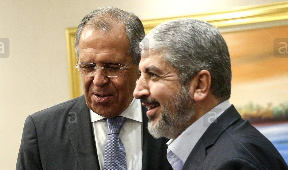خلال لقاء مشعل ولافروف(ارشيفية)