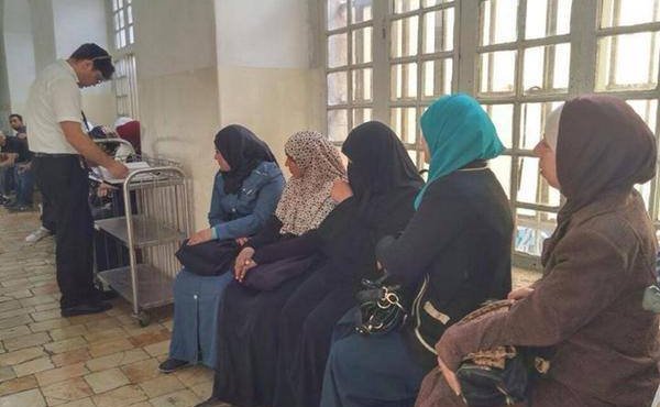 صورة من (الارشيف) لأسيرات مقدسيات لدى الاحتلال