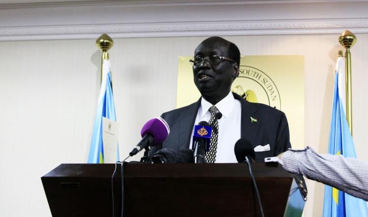 وزير خارجية دولة جنوب السودان برنابا ماريال بنجامين