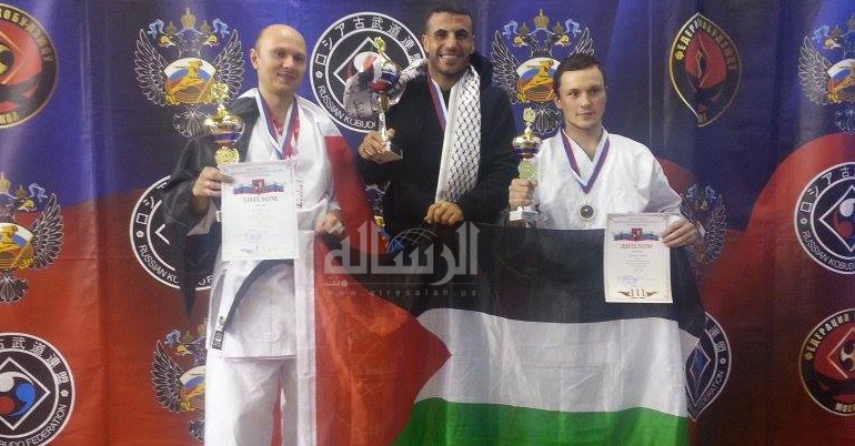 البطل الفلسطيني شويدح يحصل على ذهبية الكوبودو