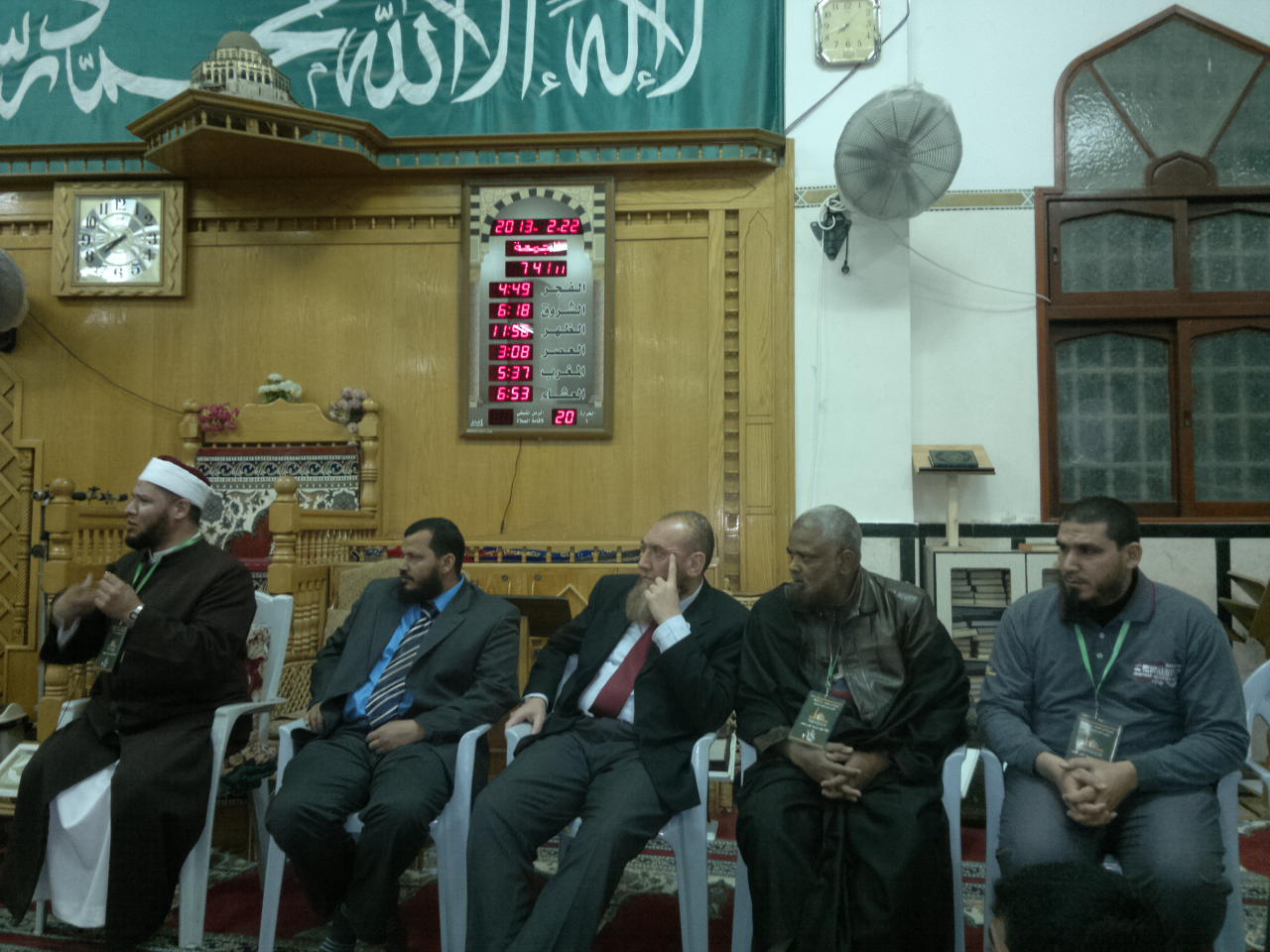 أعضاء الوفد المصري أثناء الزيارة