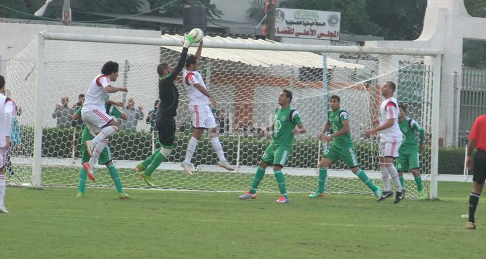 جانب من مباراة الجمعية الإسلامية وغزة الرياضي