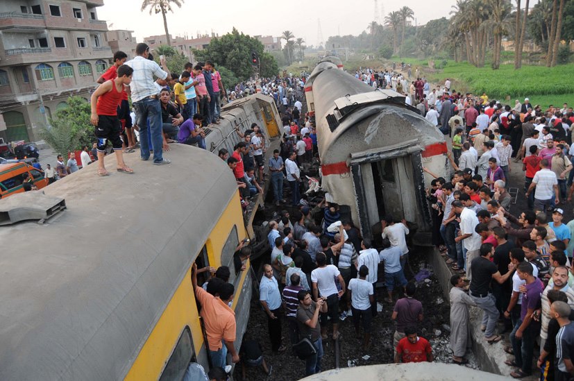 حادث قطار بمصر