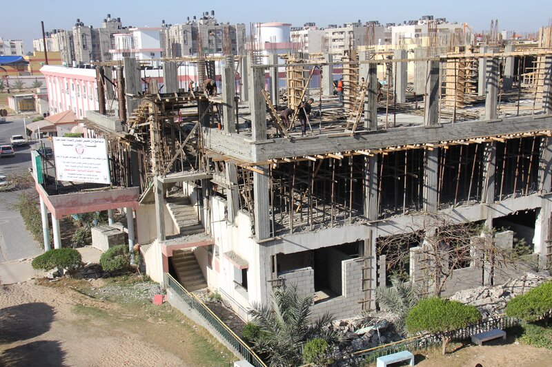 وحدة قيد الإنشاء في غزة